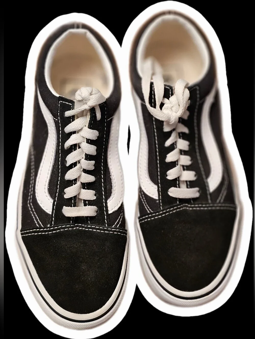 Vans Old Skool Stackform Skate Shoe Black White Wo Size 5.5 Men Size 7